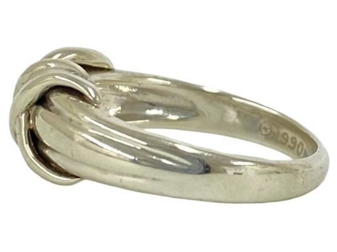 Autre Marque Anello Tiffany Vintage Signature Band Ring Argento - vista 4