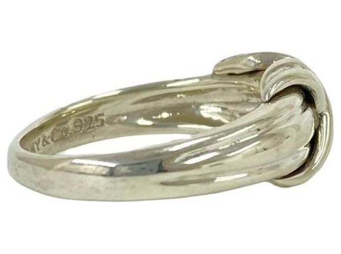Autre Marque Anello Tiffany Vintage Signature Band Ring Argento - vista 5