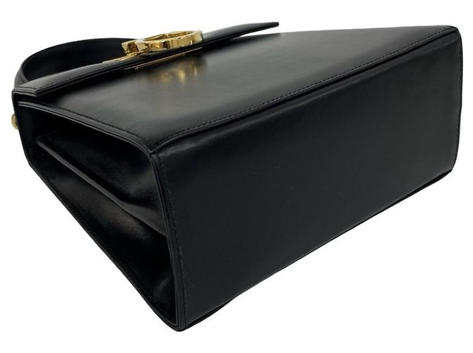 Gancini Salvatore Ferragamo Borsa a mano/Borsa a tracolla 2-Way in pelle nera Nero - vista 7