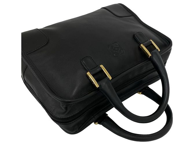 Loewe Amazona Handtasche aus schwarzem Leder - Ansicht 4