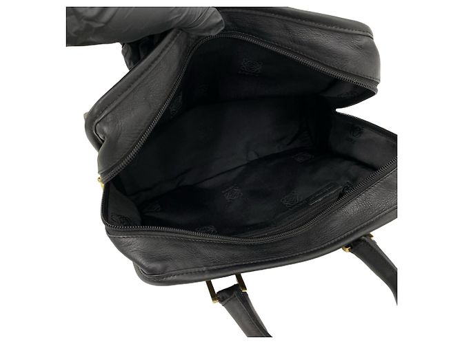 Loewe Amazona Handtasche aus schwarzem Leder - Ansicht 9