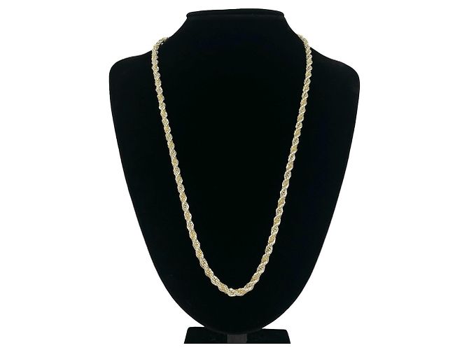 Autre Marque Collana Tiffany Vintage Twist Rope Argento D'oro - vista 2