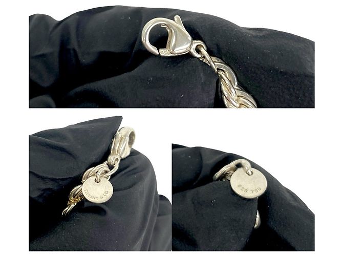 Autre Marque Collana Tiffany Vintage Twist Rope Argento D'oro - vista 3