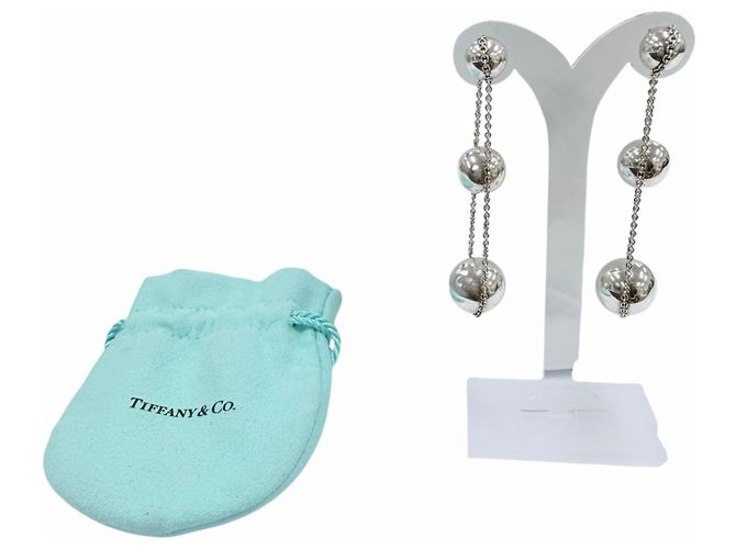Autre Marque Tiffany & Co. HardWear Triple Drop Ohrringe Silber - Ansicht 2