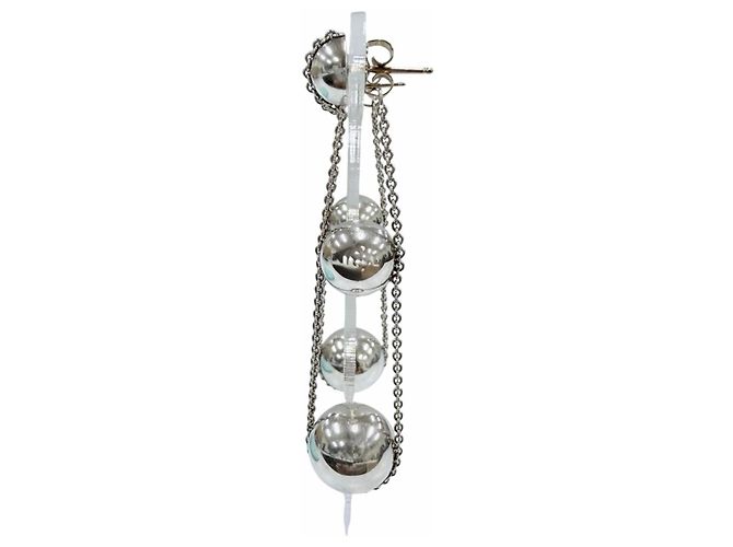 Autre Marque Tiffany & Co. HardWear Triple Drop Ohrringe Silber - Ansicht 3