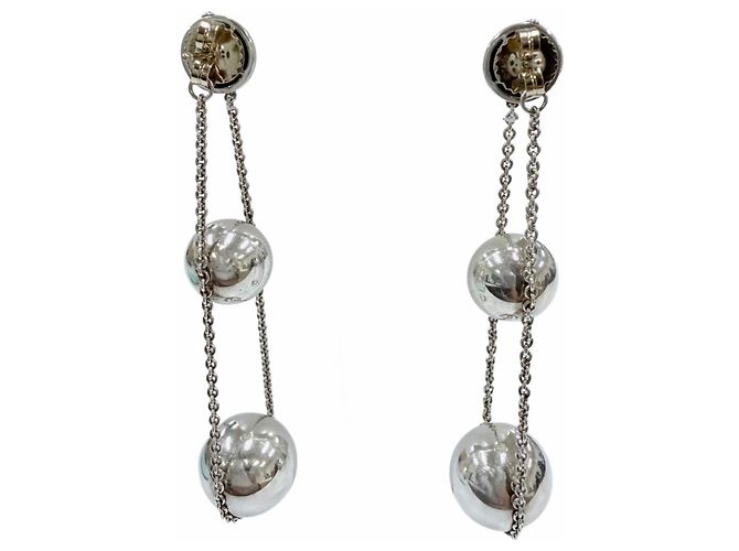 Autre Marque Tiffany & Co. HardWear Triple Drop Ohrringe Silber - Ansicht 4