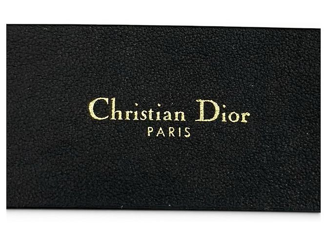 Cintura in pelle Christian Dior 30 MONTAIGNE Nero - vista 10