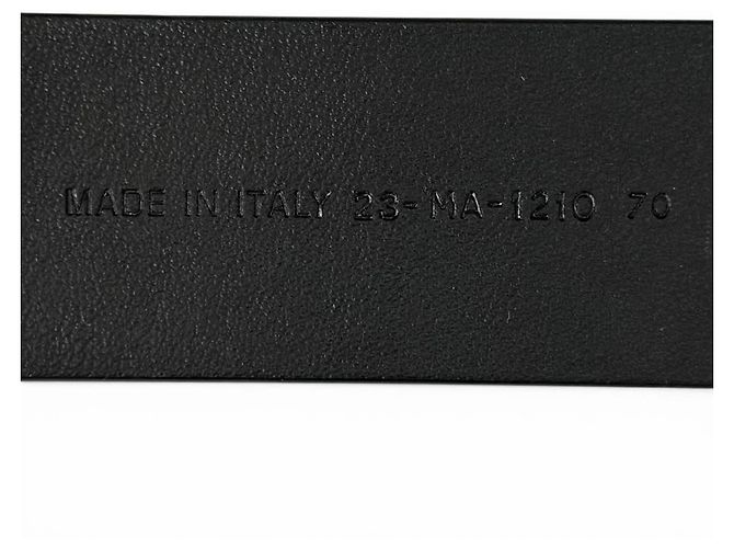 Cintura in pelle Christian Dior 30 MONTAIGNE Nero - vista 11