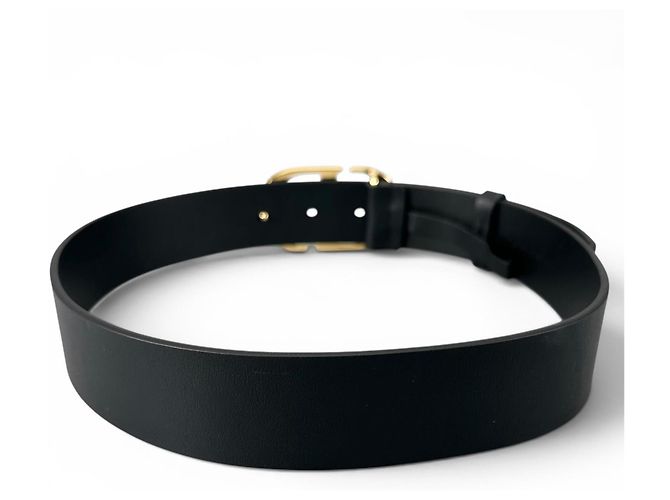 Cintura in pelle Christian Dior 30 MONTAIGNE Nero - vista 3