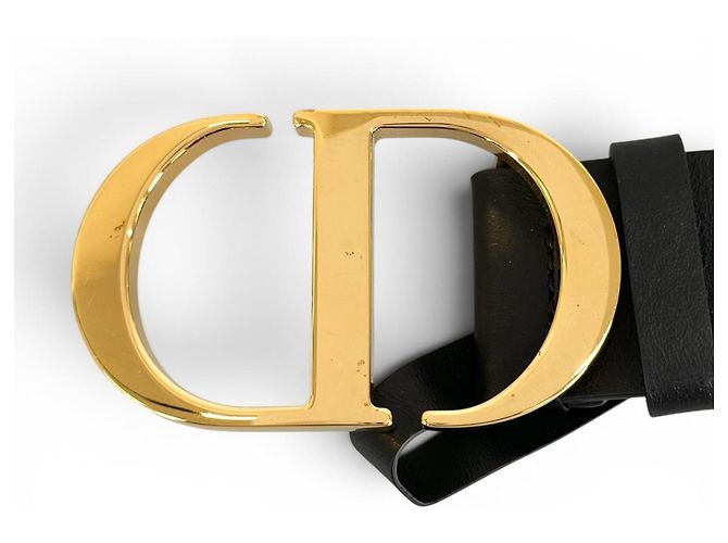 Cintura in pelle Christian Dior 30 MONTAIGNE Nero - vista 5