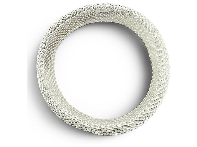 Autre Marque Bracelete Tiffany Somerset Mesh Prata - vista 3