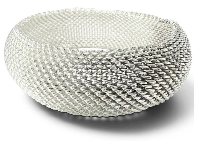 Autre Marque Bracelete Tiffany Somerset Mesh Prata - vista 4