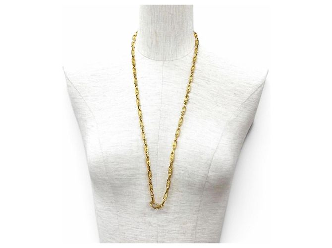 Céline Celine Vintage Triomphe Chain Armband Halskette 2-in-1 Golden - Ansicht 2