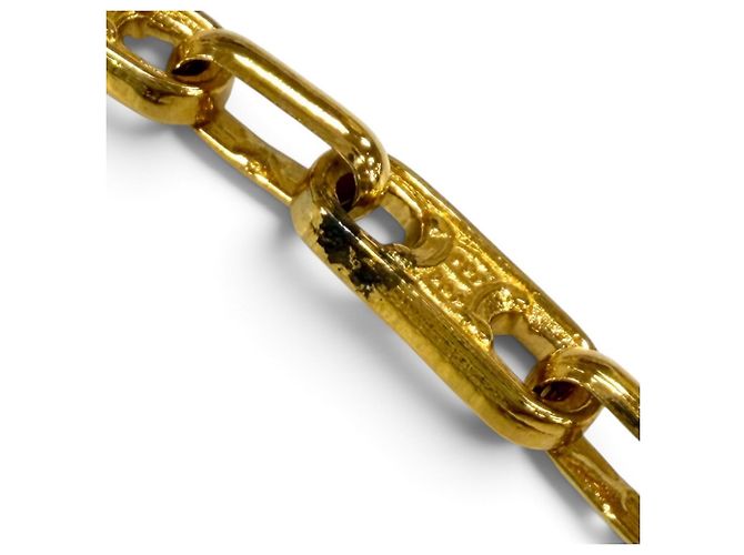 Céline Celine Vintage Triomphe Chain Armband Halskette 2-in-1 Golden - Ansicht 8