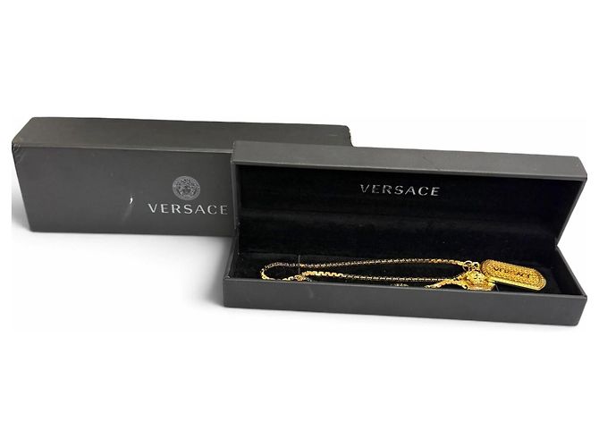 Collana a catena Versace DG14698 Medusa Dog Tag D'oro - vista 2