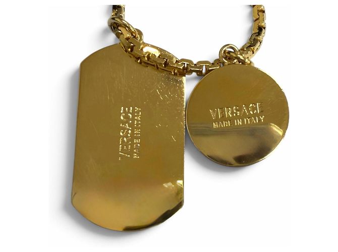 Collana a catena Versace DG14698 Medusa Dog Tag D'oro - vista 7