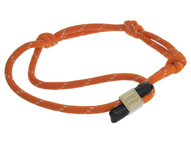 Pulseira com pingente laranja Miu Miu - vista 4