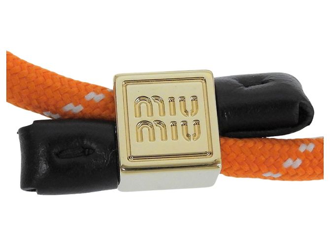 Pulseira com pingente laranja Miu Miu - vista 8