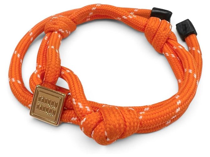 Pulseira com pingente laranja Miu Miu - vista 9