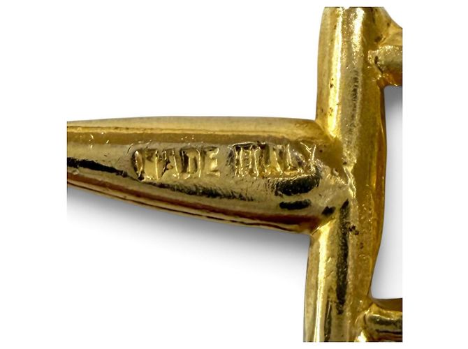 Céline Collana lunga CELINE Vintage Triomphe Horsebit Chain D'oro - vista 10