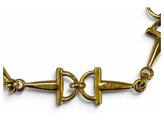 Céline Collana lunga CELINE Vintage Triomphe Horsebit Chain D'oro - vista 4