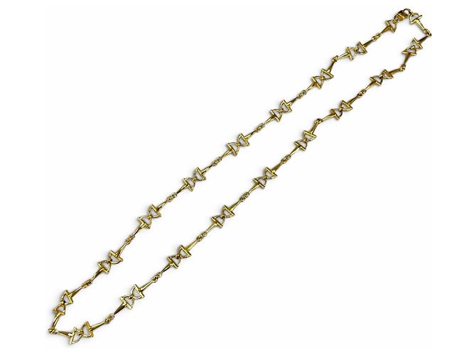 Céline Collana lunga CELINE Vintage Triomphe Horsebit Chain D'oro - vista 5