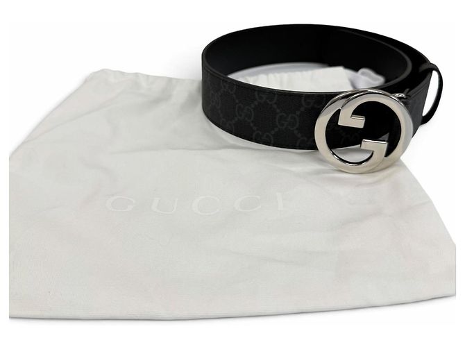 Gucci GG Supreme Interlocking G Belt Black - view 2