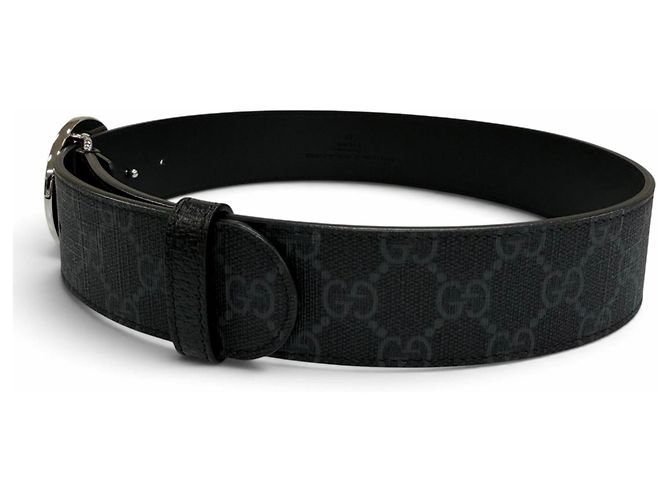 Gucci GG Supreme Interlocking G Belt Black - view 3