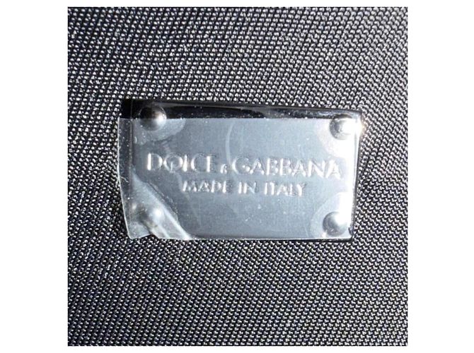 Borsa a tracolla piccola in pelle Dolce & Gabbana Mini Tote Nero - vista 11