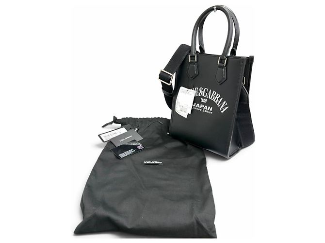 Borsa a tracolla piccola in pelle Dolce & Gabbana Mini Tote Nero - vista 2