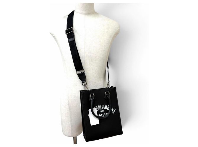 Borsa a tracolla piccola in pelle Dolce & Gabbana Mini Tote Nero - vista 3