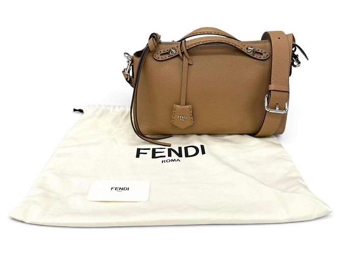 Borsa a spalla Medium Fendi By The Way Selleria Beige - vista 2