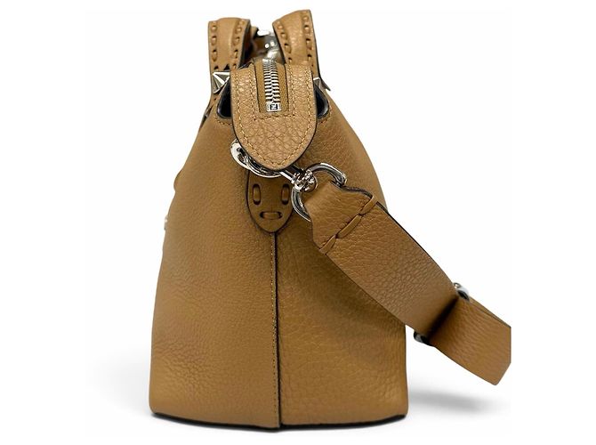 Borsa a spalla Medium Fendi By The Way Selleria Beige - vista 5