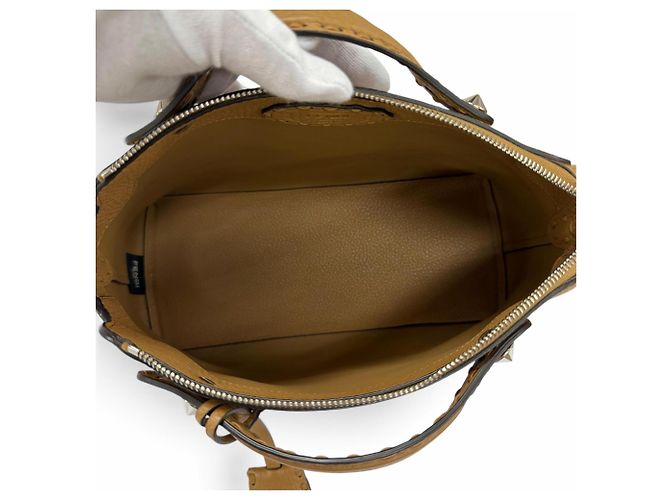 Borsa a spalla Medium Fendi By The Way Selleria Beige - vista 7