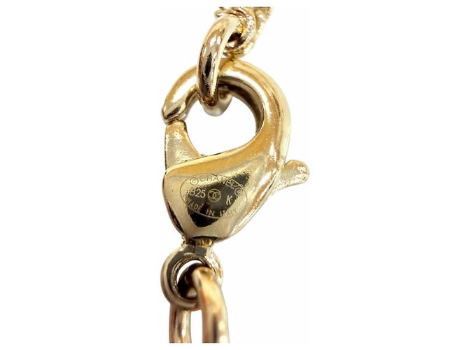 Collar accesorio 2-Way Chanel B25K Coco Mark Ribbon Dorado - vista 9
