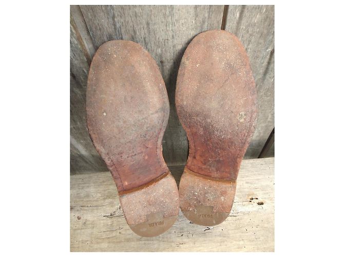 Double Prada Leather Brogue Shoes Brown - view 4