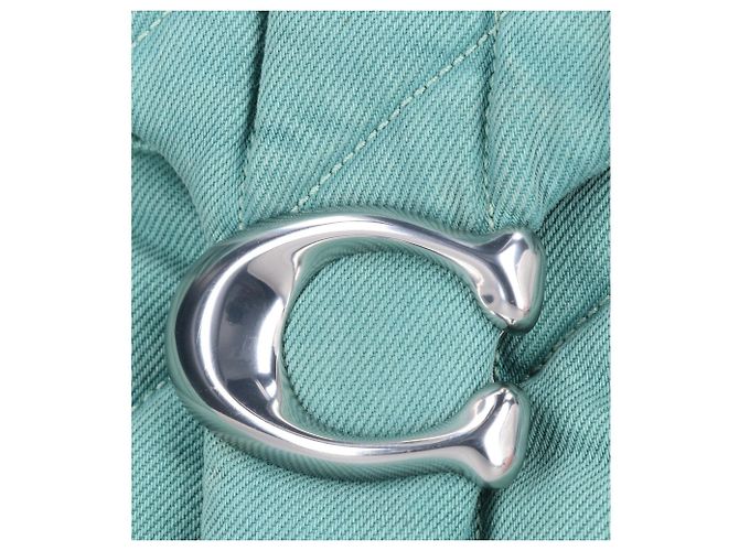 Bolso de hombro acolchado Coach CBG31 Tabby Verde - vista 8