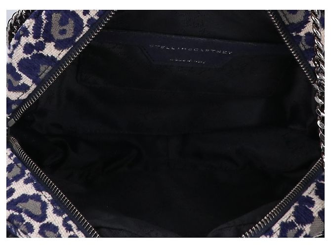 Stella Mc Cartney Bolso de hombro con cadena Stella McCartney estampado de leopardo Azul marino - vista 6