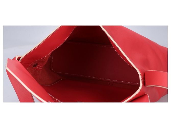 Loewe Schultertasche aus Leder mit Logo-Klappe Pink - Ansicht 6