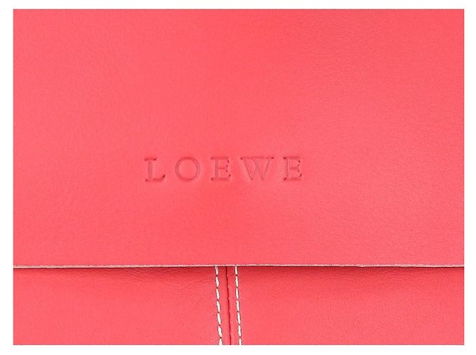 Loewe Schultertasche aus Leder mit Logo-Klappe Pink - Ansicht 7