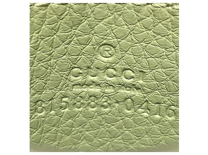 Tarjetero Gucci de piel verde - vista 4
