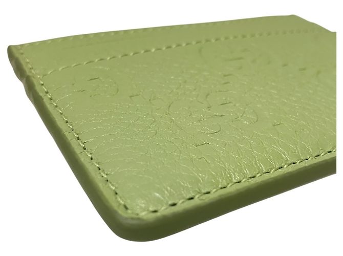 Tarjetero Gucci de piel verde - vista 8
