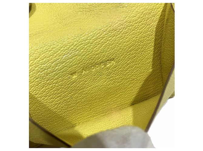 Hermès Portacarte Hermes Bearn Chevre Mysore Giallo - vista 5