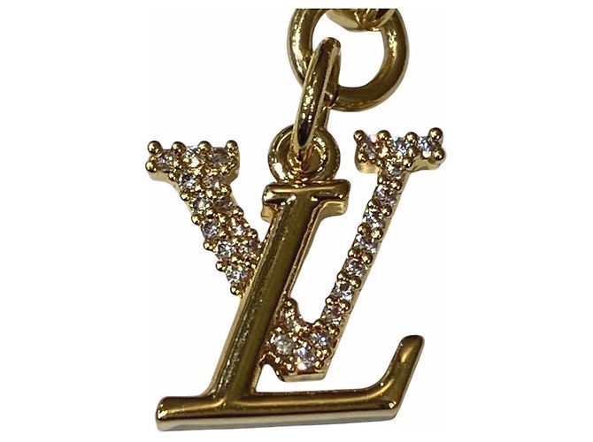 Llavero Louis Vuitton Micro Charm LV Iconic Dorado - vista 4