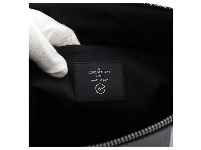 Louis Vuitton Apollo PM Monogram Eclipse Flash Shoulder Handbag M43410 Preto Monograma - vista 7