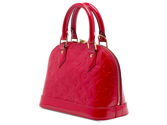 Louis Vuitton Red Monogram Vernis Alma BB Rosso - vista 2