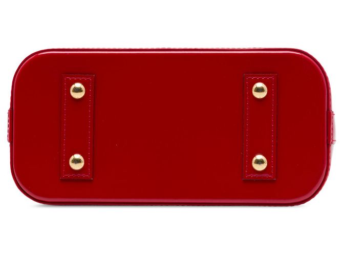 Louis Vuitton Red Monogram Vernis Alma BB Rosso - vista 3