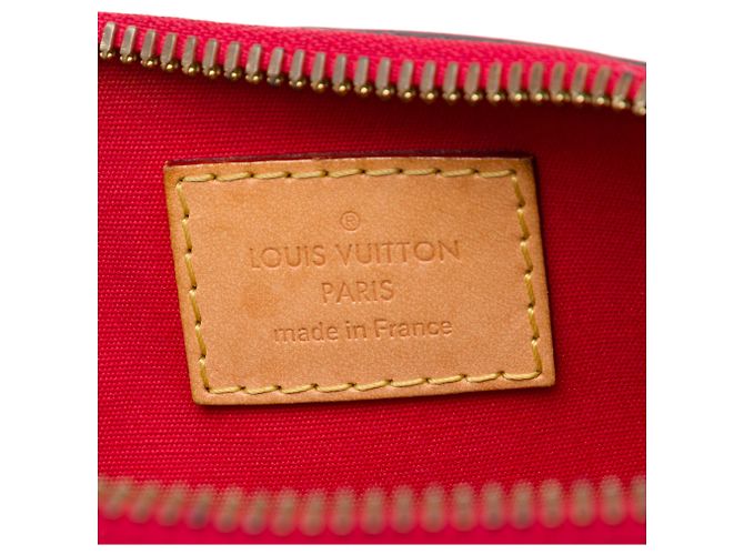 Louis Vuitton Red Monogram Vernis Alma BB Rosso - vista 5