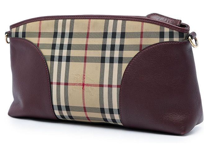 Burberry Beige Haymarket Check Coated Canvas Chichester Crossbody - vista 2