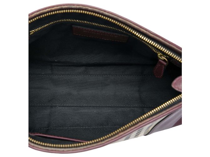Burberry Beige Haymarket Check Coated Canvas Chichester Crossbody - vista 4